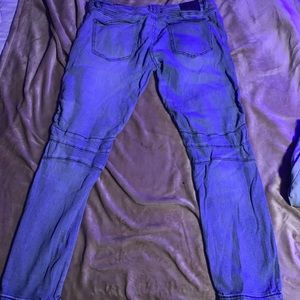 Ripped Skinny Blue Jeans